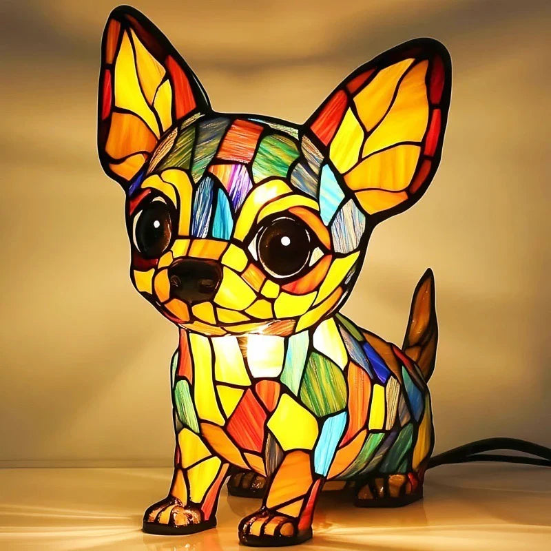 Handmade Dog Lamps