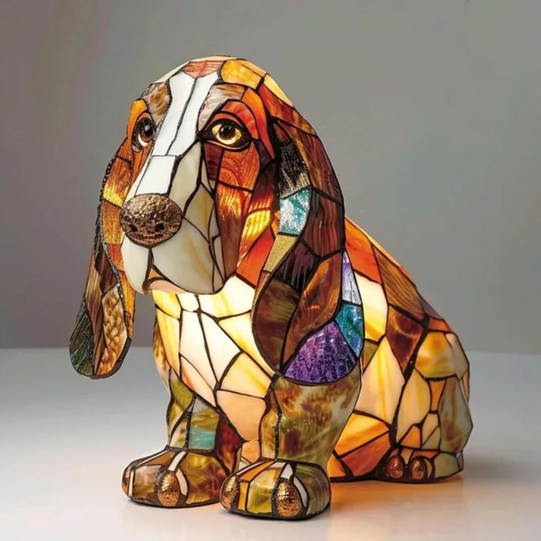 Handmade Dog Lamps